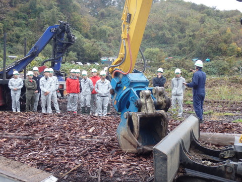 いわて林業アカデミー研修の様子