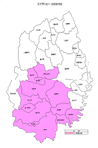 岩手県被害地域図